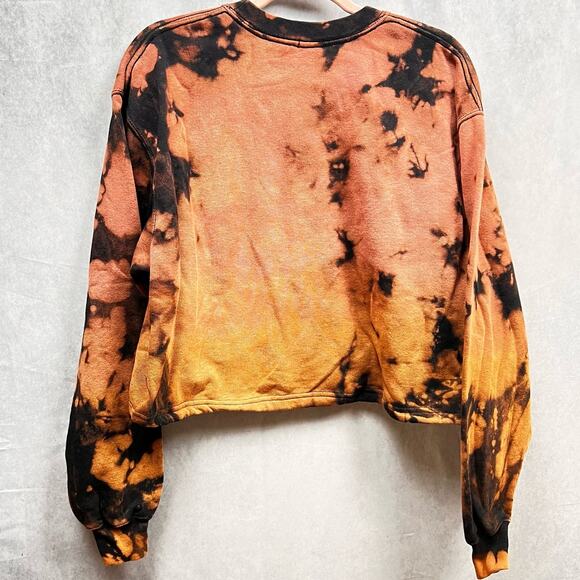 BGD Urban Outfitters Bubble Hem Oversized Sweatshirt Tie Dye Size M $54 - Picture 3 of 8